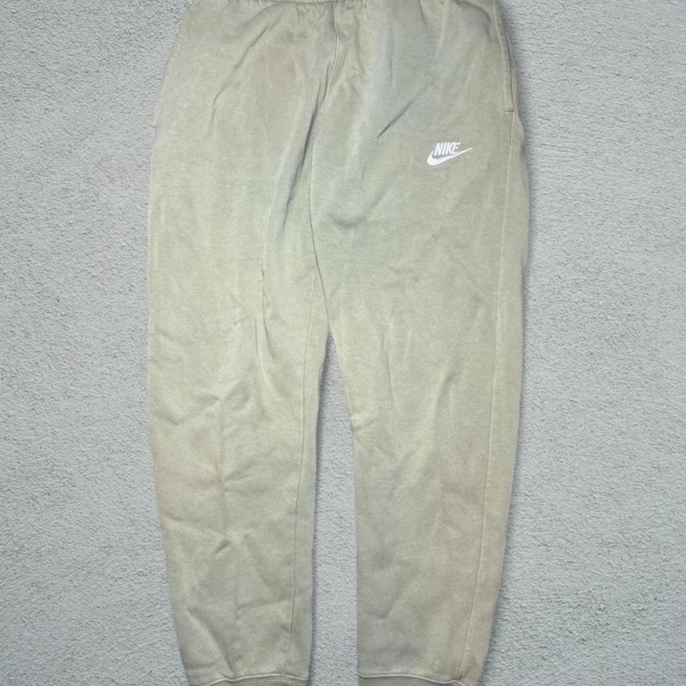 Nike Mens Sportswear Club Fleece Joggers Olive Green Khaki Sweatpants Small